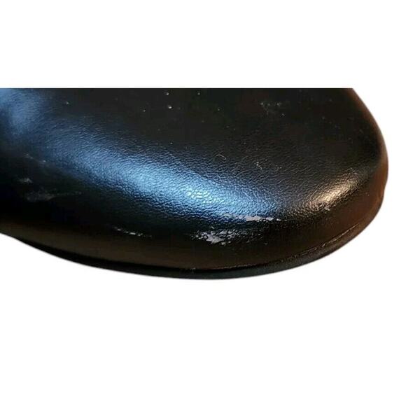 Marc Fisher Blk Gray Tweed Print Studded Heel Slip On Slides Sz 9.5 M - Picture 8 of 8